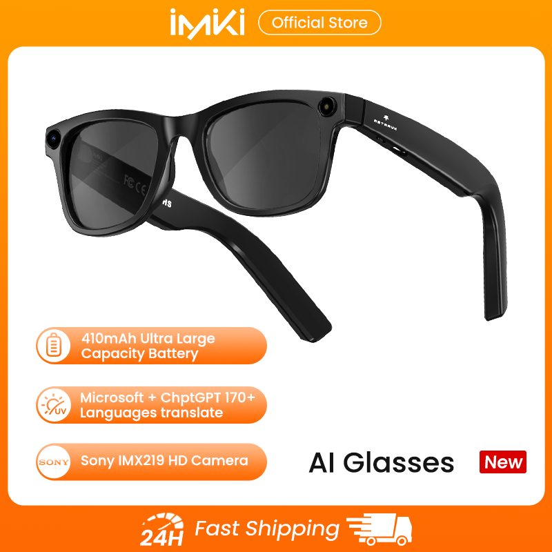 Smart Glasses Lens - IMIKI Yapay Zeka Akıllı Gözlük 4K