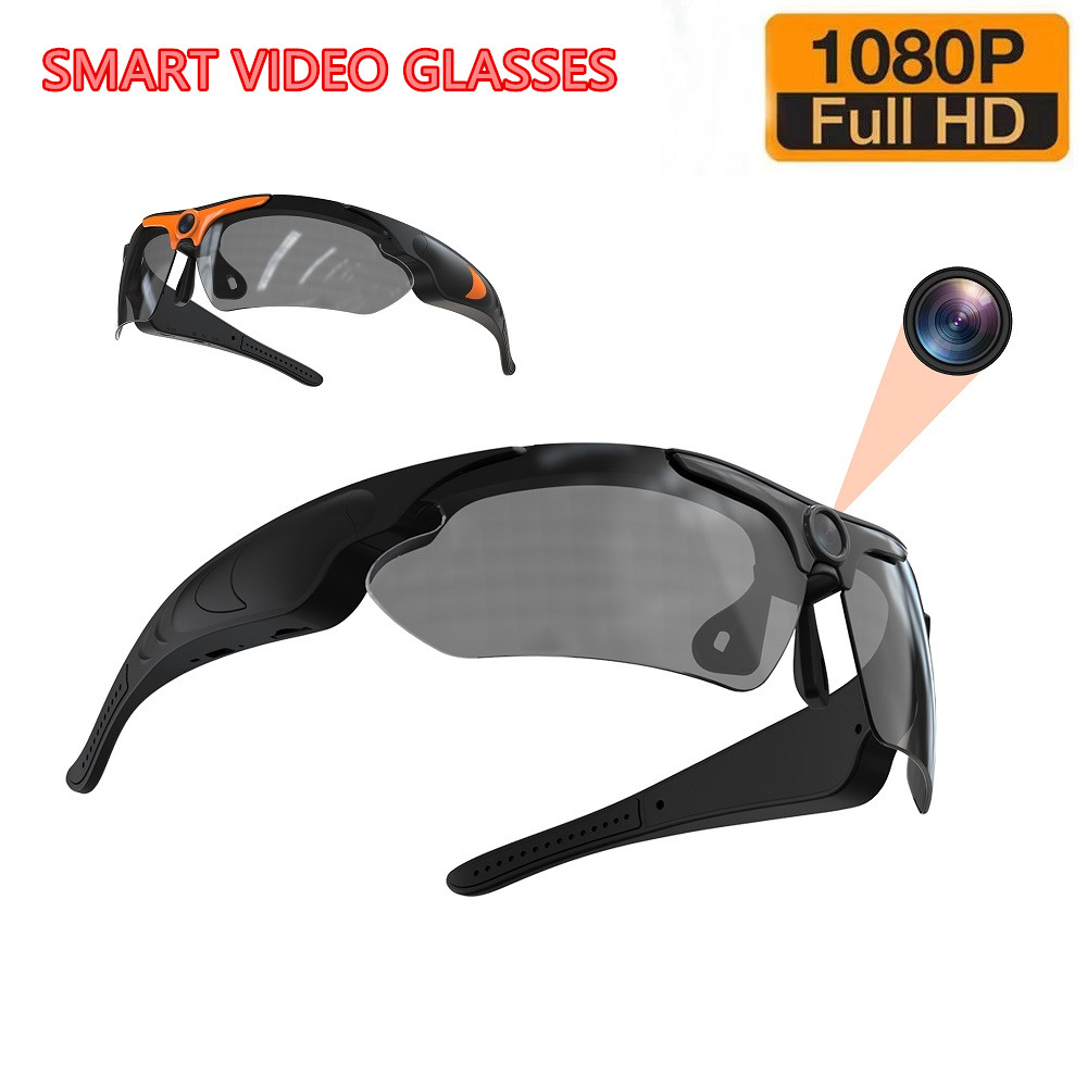 Smart Glasses Lens - Giyilebilir HD 1080P kamera açık bisiklet