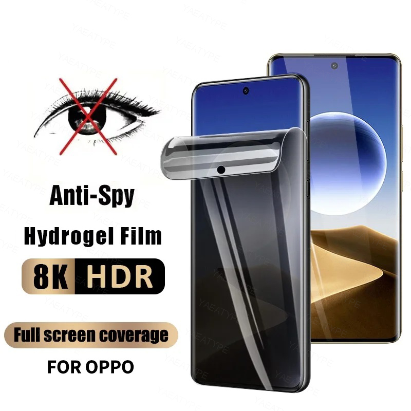 Oppo Reno 12 - 3 adet Gizlilik Hidrojel Film OPPO