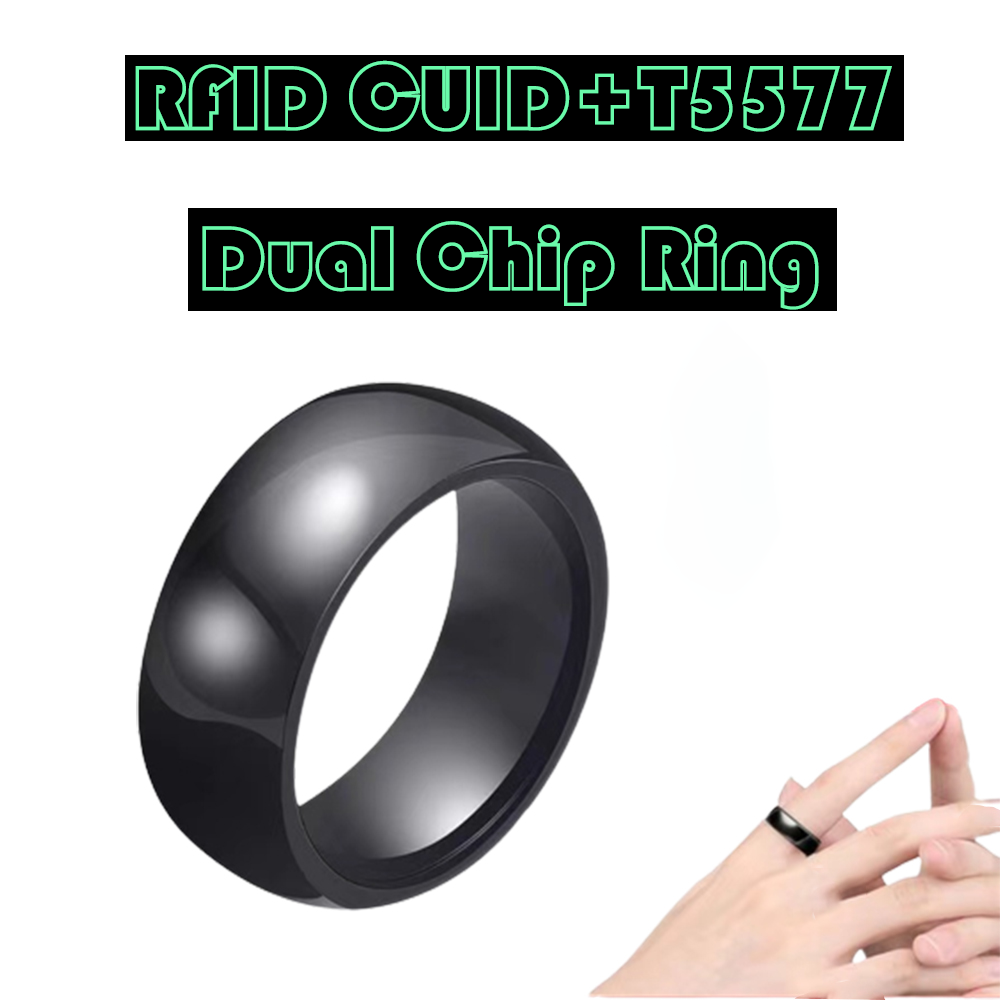 RFID akıllı çift çip klon anah - Smart Ring Nfc Pay incelemesi ve fiyatı