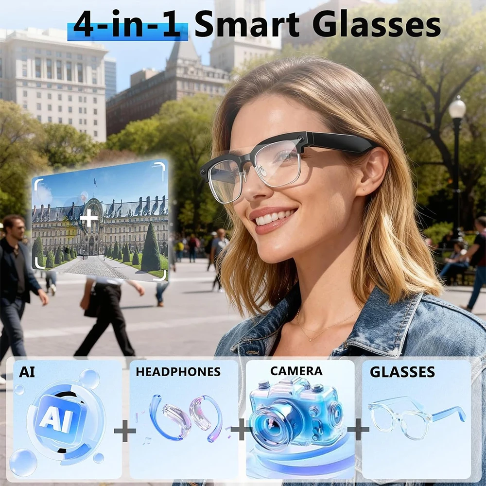 4K Akıllı Yapay Zeka Gözlüğü 8 - Smart Glasses Lens incelemesi ve fiyatı