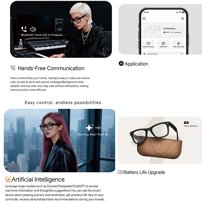 2026 Hakiki Deri 2000Mah Şarj  - Smart Glasses Lens incelemesi ve fiyatı